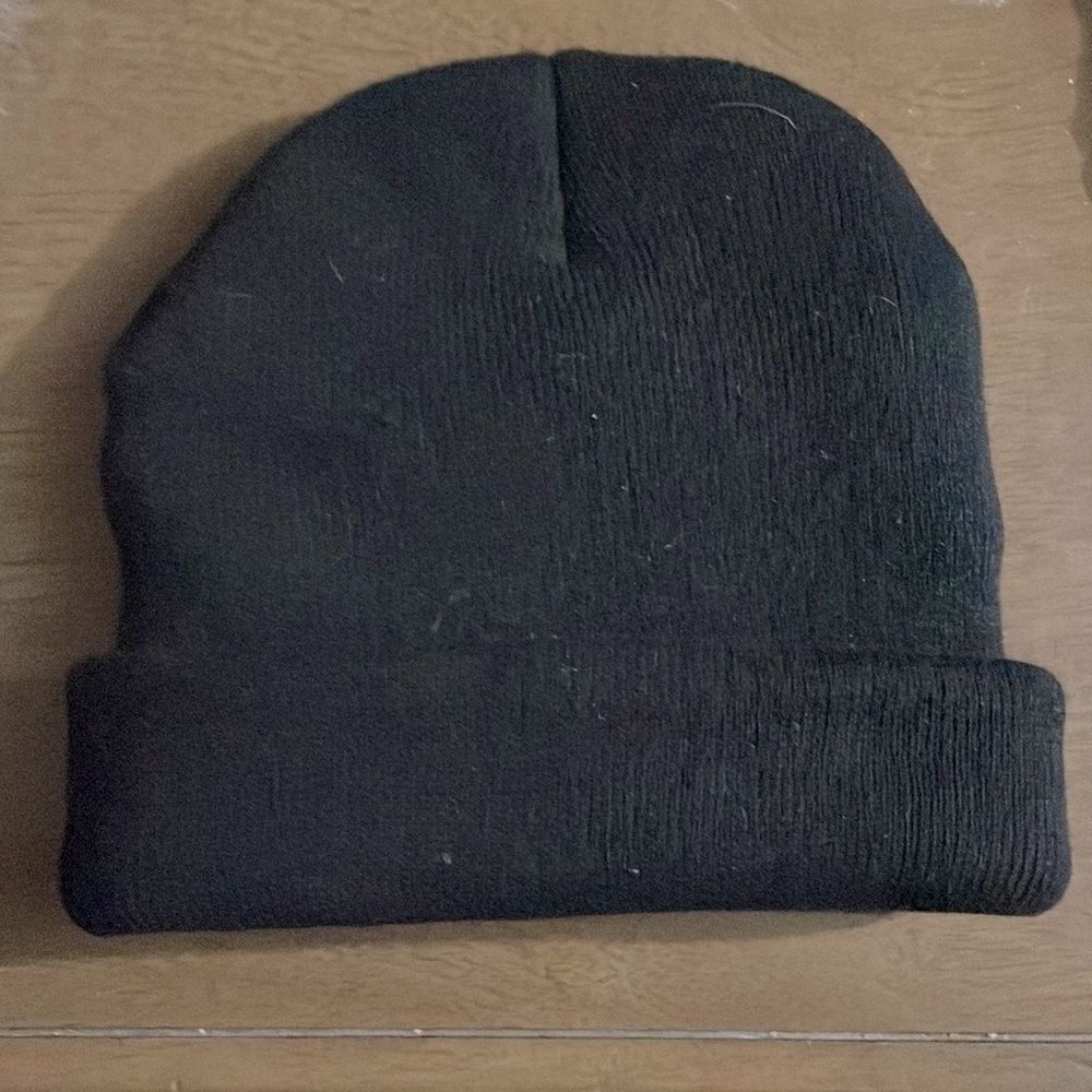 Thick Black Beanie